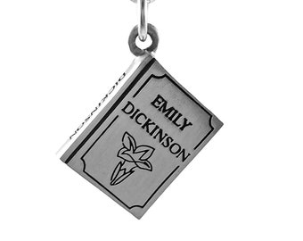 Emily Dickinson Quote Book Keychain, Novelty Keychain, Emily Dickinson Gifts, Writer Gifts, Teacher Keychain, Teachers Gifts, Gifts for Her