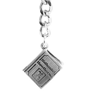 Nathaniel Hawthorne Quote Book Keychain, Novelty Keychain, Writer Gifts, Author Gifts, Teacher Keychain, Teachers Gifts, Historical Gifts