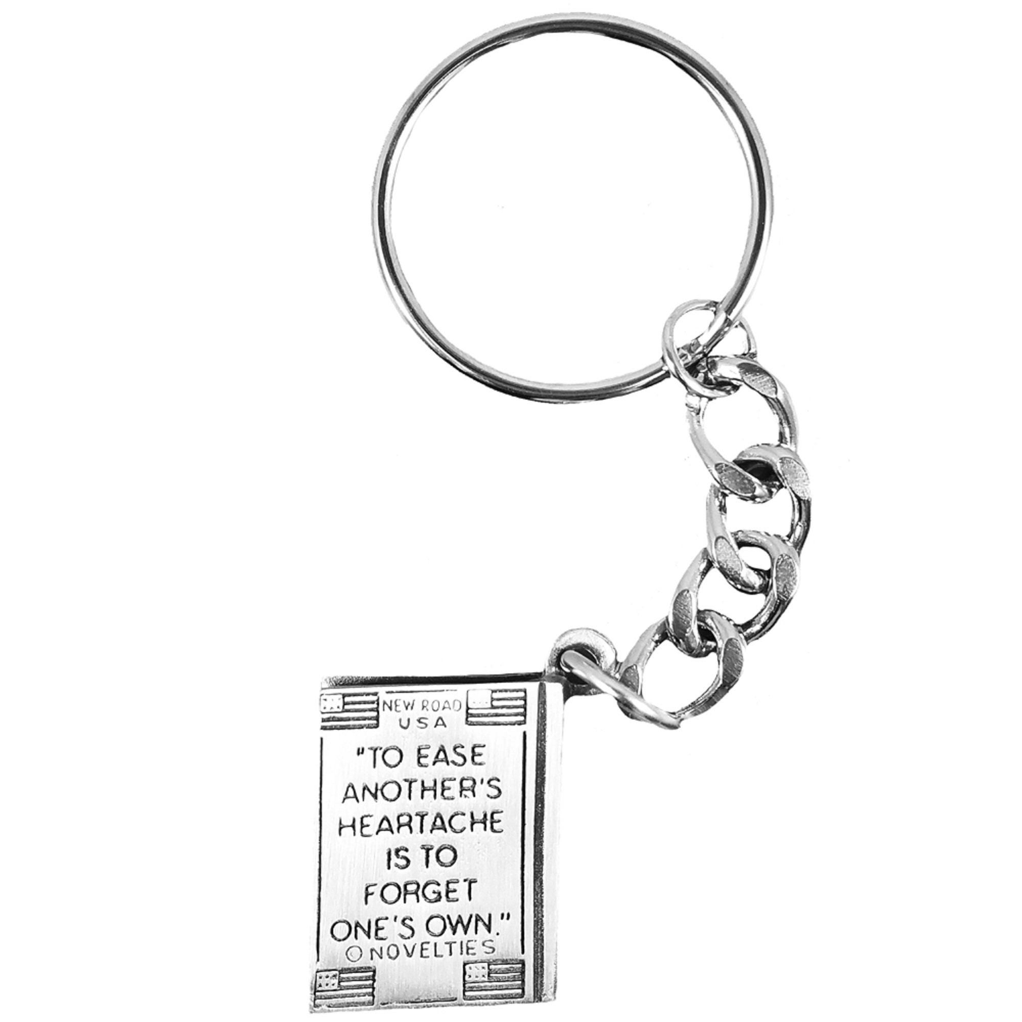 Abraham Lincoln Quote Book Keychain, Novelty Keychain, Abe Lincoln Art