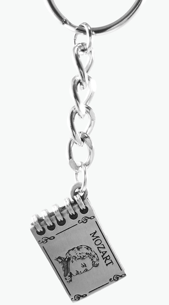 Wolfgang Amadeus Mozart Serenade, Musician Gifts, Composer Gifts, Music Keychains, Music Composers, Gifts for Musicians, Mozart Gifts