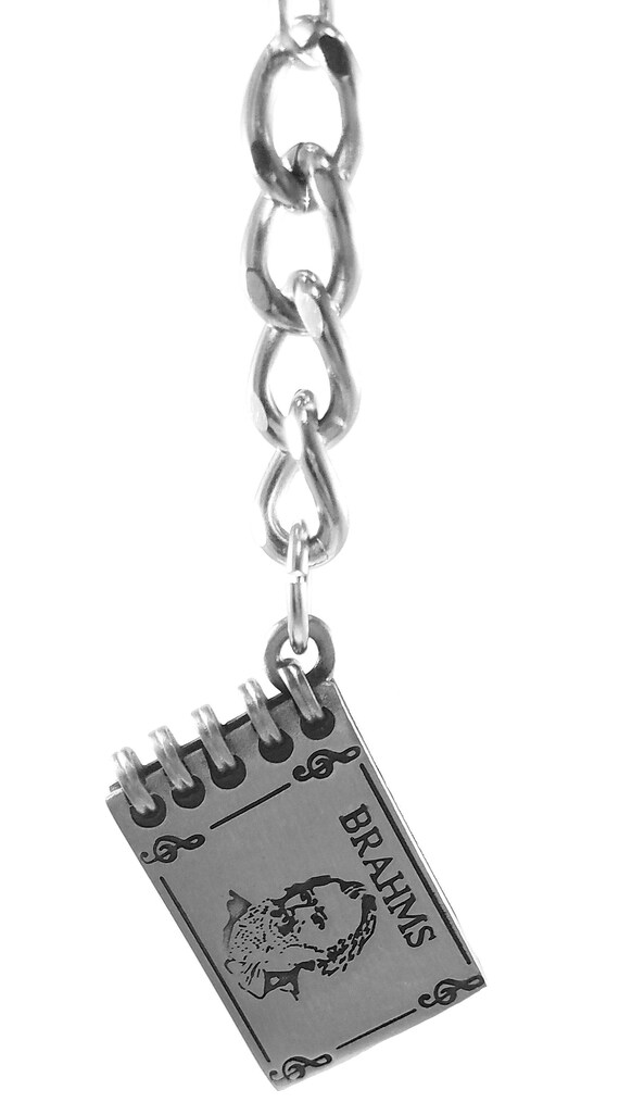 Johannes Brahms Hungarian Dance No. 5, Musician Gifts, Composer Gifts, Music Composers, Pianist Gift, Pianist Keychain, Pianist Wedding Gift