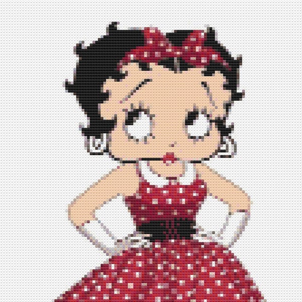 Betty Boop in a Red  Dress