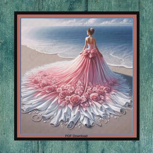Lady in Pink Dress - Etsy