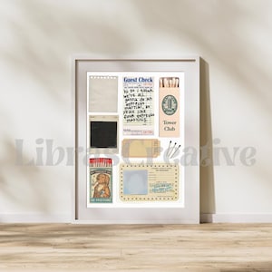 Modèle personnalisé de boîte d'allumettes sur toile Techniques mixtes Anniversaire personnalisé Cadeau d'anniversaire Téléchargement numérique