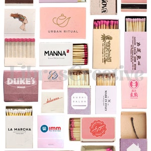 Custom Designed Matchbook Poster Print - Digital Download (Vertical)