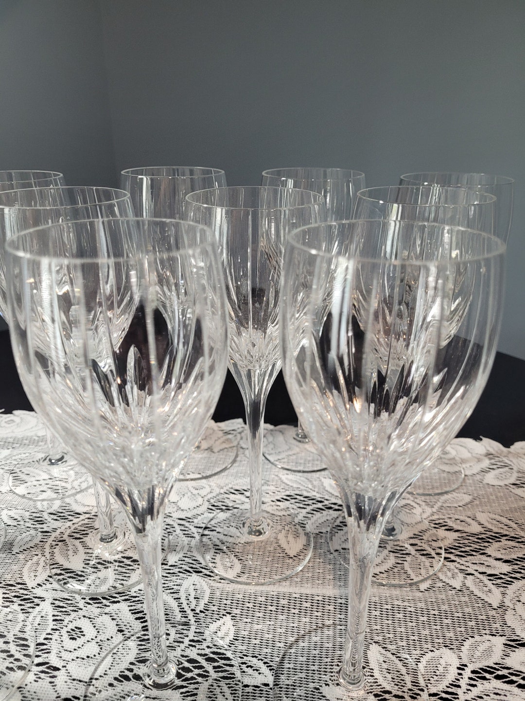 Mikasa Phoenix Wine Glasses Set of 11 - Etsy