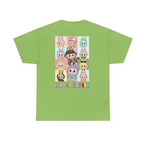 Cute Double Sided Labubu Unisex Tee, Funny Graphic Cotton T-Shirt, In My Labubu Era