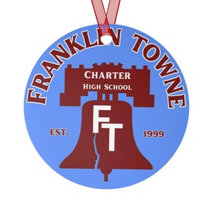 Franklin Towne Charta Highschool Weihnachtsbaum Metallverzierung Philadelphia