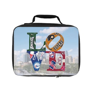 Philadelphia Sports Teams Lunch Bag: Loved Philly TeamsLunch Box, Fun for Kids, School Lunches, Back to School, Sports Fan Gift