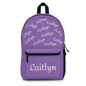 Sac à dos violet personnalisé | Sac personnalisé, Sac à dos d'école, Cadeau unique, Sac de voyage, Accessoires tendance