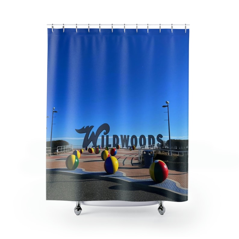 Wildwood NJ New Jersey Shore Shower Curtain Etsy