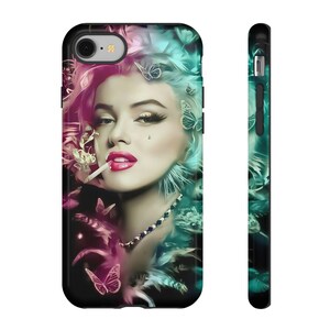 Marilyn Monroe Pop Art IPhone Android Phone Case - Edgy Butterfly Design Case, Unique Phone Cover, Trendy Accessory, Stylish Protection
