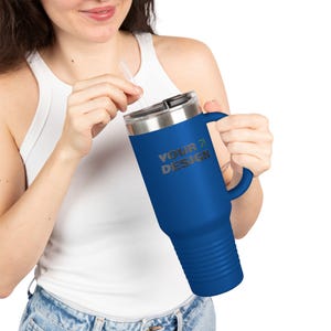 Custom 40oz Insulated Travel Mug: Personalized Coffee Gift