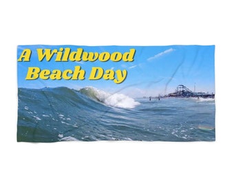 Wildwood NJ New Jersey Shore Beach Towel