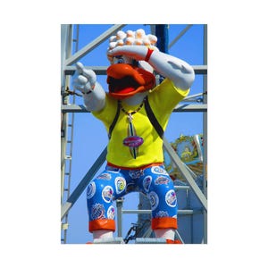 Rolled Poster Wildwood NJ Sammy the Seagull Wildwood Boardwalk Art Print