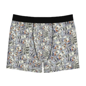 show Me The Money Men&#39;s Boxer Briefs,  Playful Gift for Him, Funny Underwear, Gag Gift, Everyday Comfort