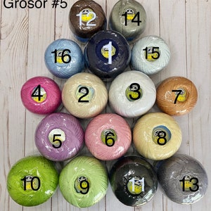 DMC Petra#5, Cotton 100%Mercerized, Crochet Thread, Tatting Thread, Skein Thread #5, Cotton Thread, Embroidery Thread