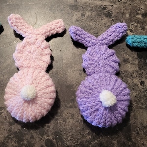 Loom knit Bunny pouch(Pattern Only)