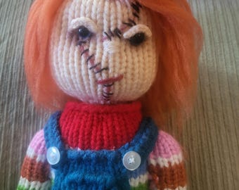 Loom knit Chucky doll pattern