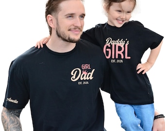 Dad and Daughter Matching Outfits Daddys Girls Baby Clothes Girl and Dad Shirt Daddy Daughter Gifts Daddy's Girl New Dad Tee Daddy and Me
