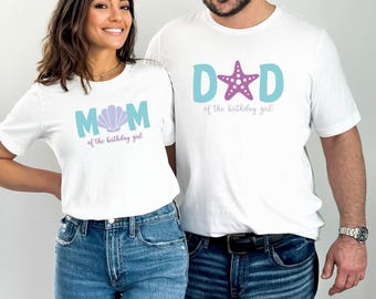 Mermaid Birthday Shirt, Mermaid Shirt, Matching Family Birthday Shirts, Birthday Girl Matching Shirts, Under The Sea Shirts, Party T-Shirt