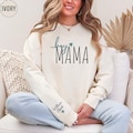 Personalized Boy Mama Sweatshirt With Kid Names, Mothers Day Gift Form Om, Baby Announcement, Expecting Mom Gift, Custom Mama Sweater