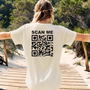 Custom QR Code Shirt, Custom Business Logo & QR Shirts Personalized Logo Shirt Personalized QR Shirt, Social Media Shirt Web Address Or Link