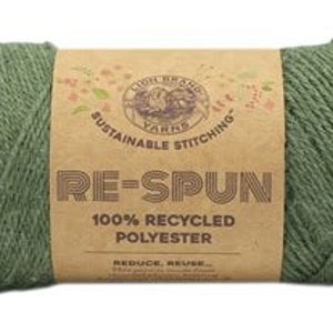 Lion Brand Yarn Re-Spun Bonus Bundle Deep Denim Medium Recycled