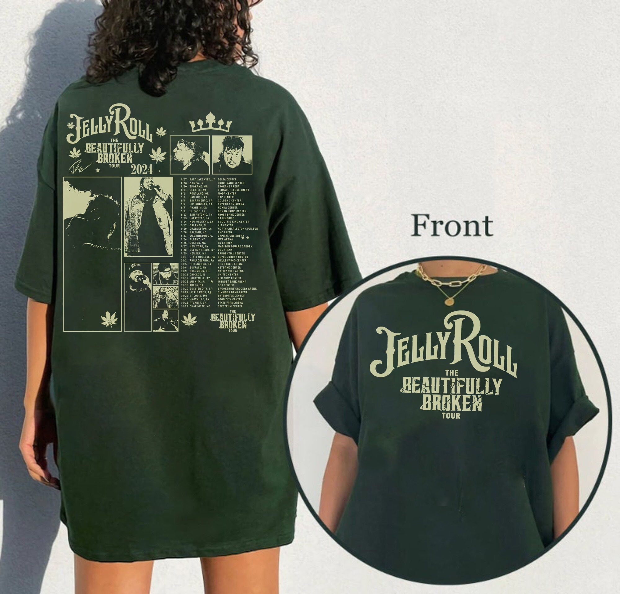 Jelly Roll 2Side Shirt, Jelly Roll Tour Shirt, The Beautifully Broken Tour 2024 Shirt