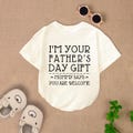 I'm Your Fathers Day Baby Romper Short Sleeves, 1St Father's Day Baby Bodysuit, Pregnancy Announcement Baby Romper, Newborn Outfit