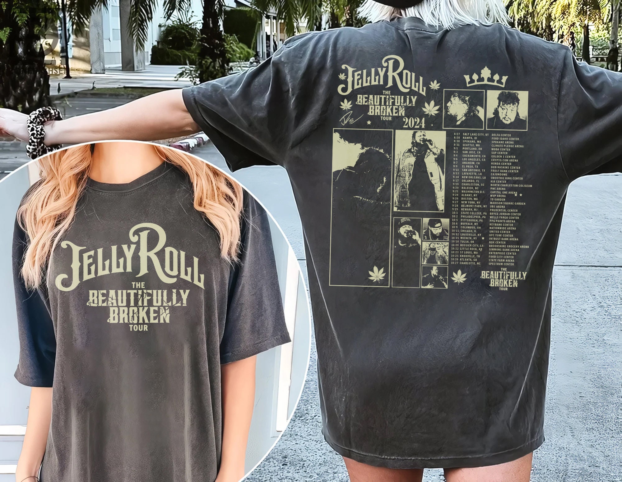 Jelly Roll 2Side Shirt, Jelly Roll Tour Shirt, The Beautifully Broken Tour 2024 Shirt