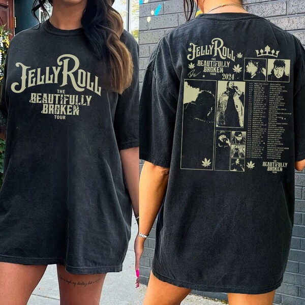 Jelly Roll 2Side Shirt, Jelly Roll Tour Shirt, The Beautifully Broken Tour 2024 Shirt, Jelly Roll Merch Shirt, Country Music Shirt Unisex