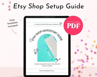 Guia para iniciar uma loja no Etsy: Livro de exercícios para iniciantes + Modelos de loja (PDF)