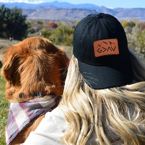 God Is Greater Than The Highs And Lows Hat, Mountain Hat, Religious Hat, Faithful Threads Apparel, God is Greater Baseball Cap, Leather