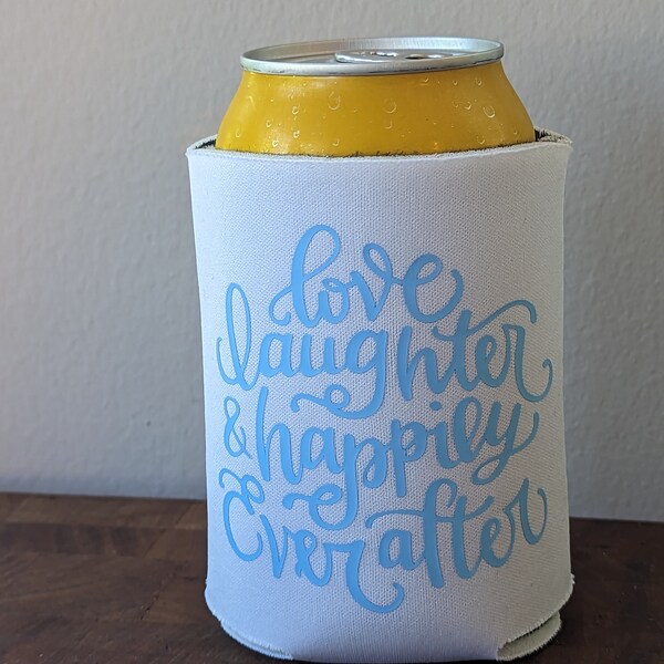 Custom Wedding Koozie/Wedding Koozie/Custom Colors/Drink Koozie/Summer Koozie/Custom Words