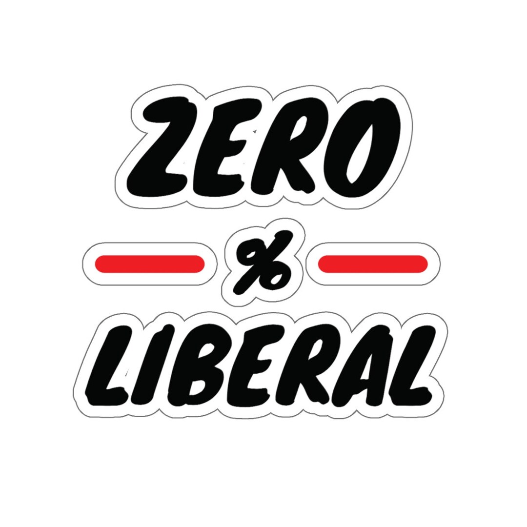 Zero Percent Liberal Patriot Kiss-cut Stickers - Etsy