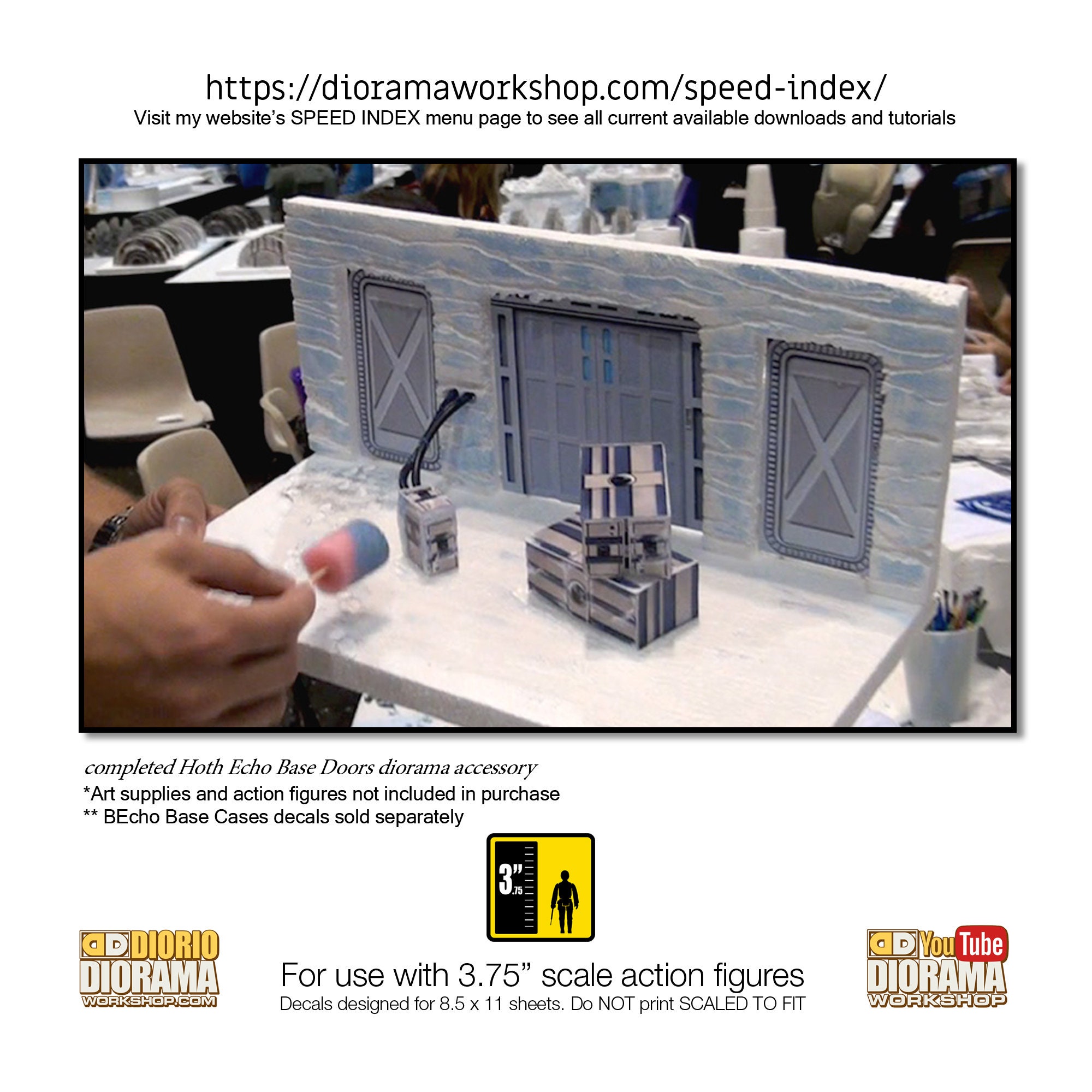 Star Wars Diorama Decals : Hoth Echo Base Doors Accessory - Etsy