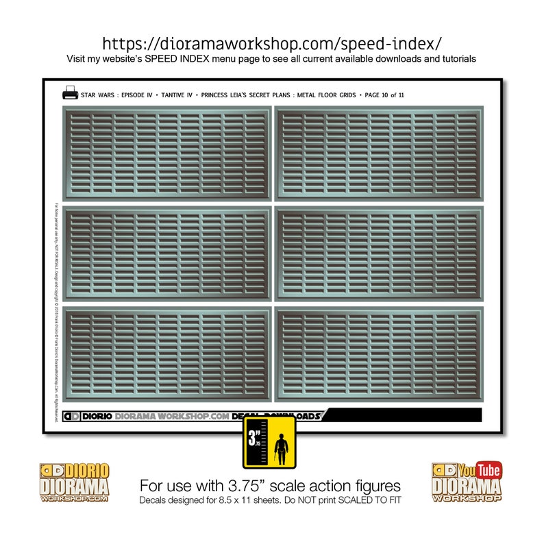 Star Wars Diorama Decals : Tantive IV Princess Leia's Secret Plans image 7