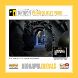 Star Wars Diorama Decals : Tantive IV Princess Leia's Secret Plans image 1