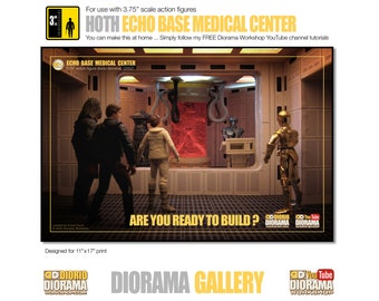 Star Wars Diorama Poster : Hoth Echo Base Bacta Medical Center