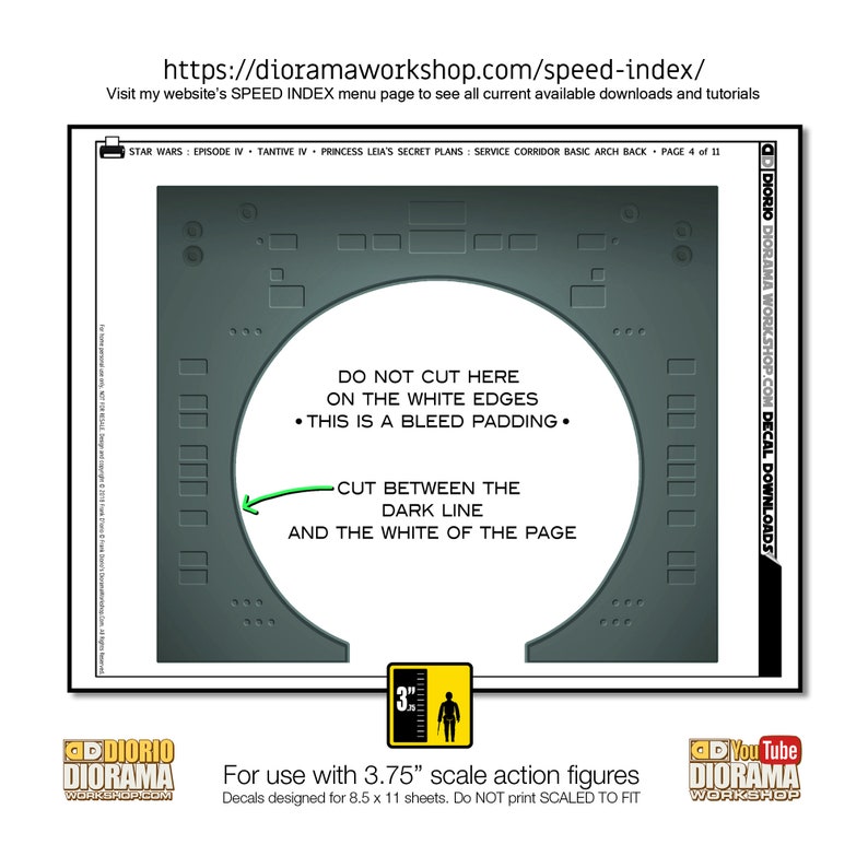 Star Wars Diorama Decals : Tantive IV Princess Leia's Secret Plans image 5