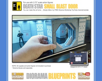 Star Wars Diorama Blueprints : Death Star Small Blast Doors accessory