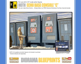 Star Wars Diorama Blueprints : Hoth Echo Base Console C