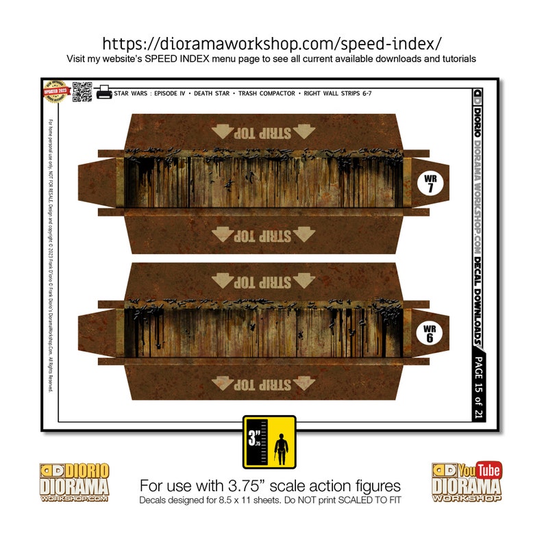 Star Wars Diorama Kit Death Star Trash Compactor Etsy