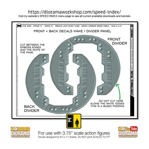 Star Wars Diorama Decals : Tantive IV Princess Leia's Secret Plans image 6