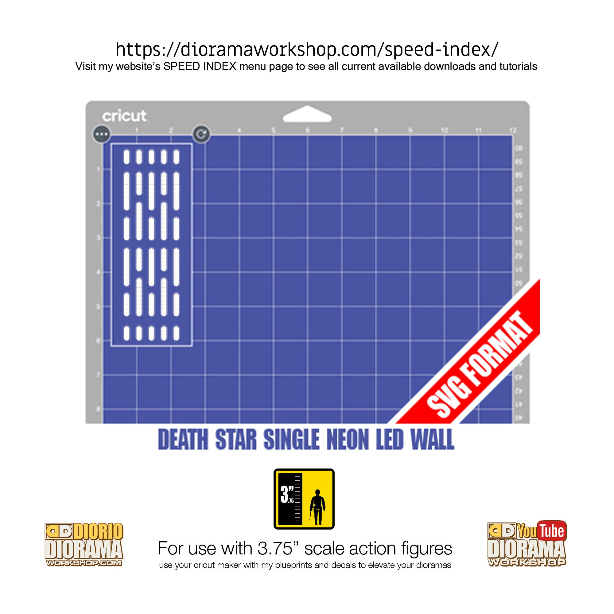 Star Wars Diorama Decals : Death Star Hallway LED Light up - Etsy