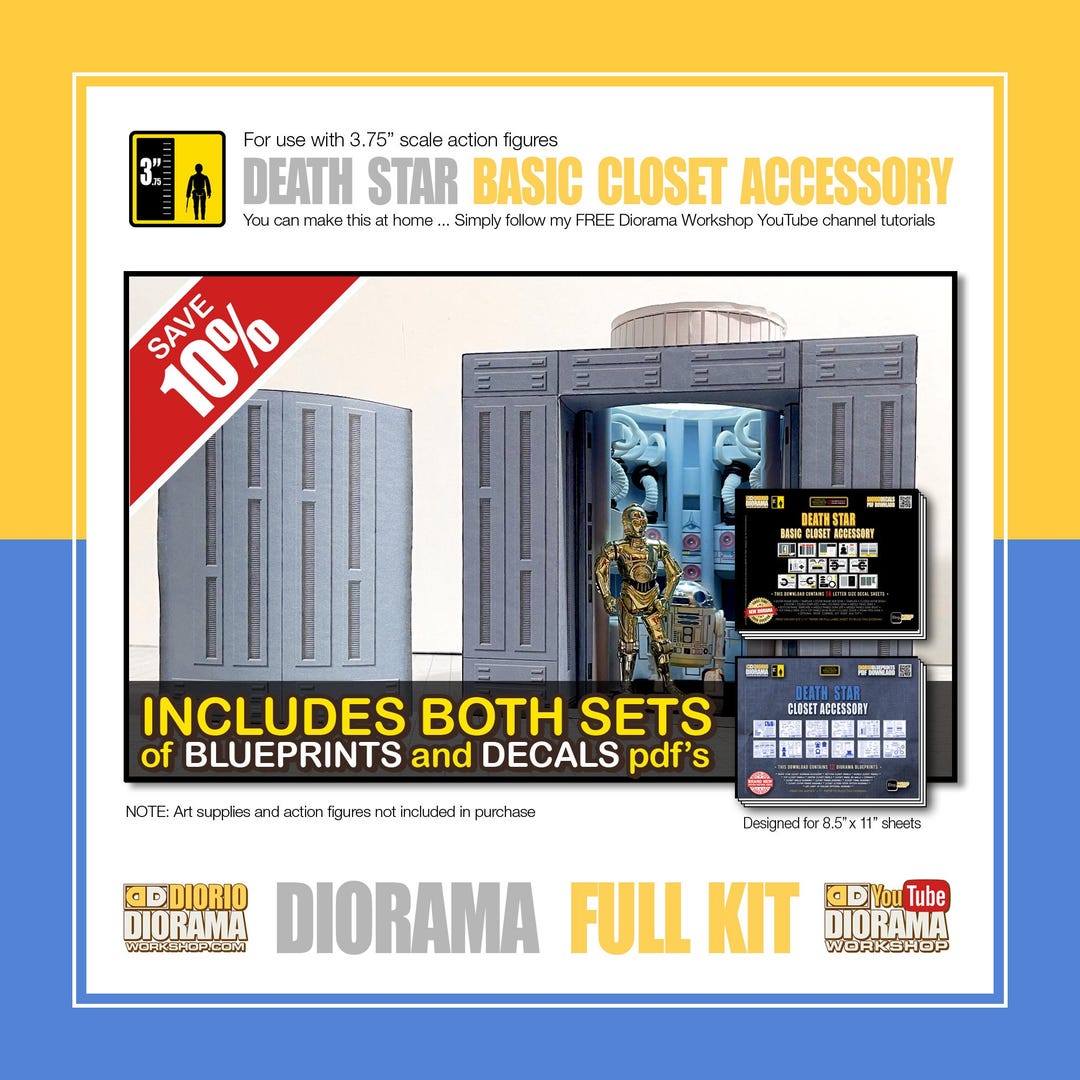 Kit Death Star Wars Diorama Kit : Death Star Basic Closet Full Kit - Etsy