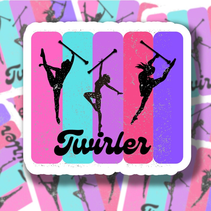 Baton Twirling Sticker - Etsy