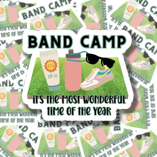 Band Camp Survivor Sticker, Water Resistant Vinyl