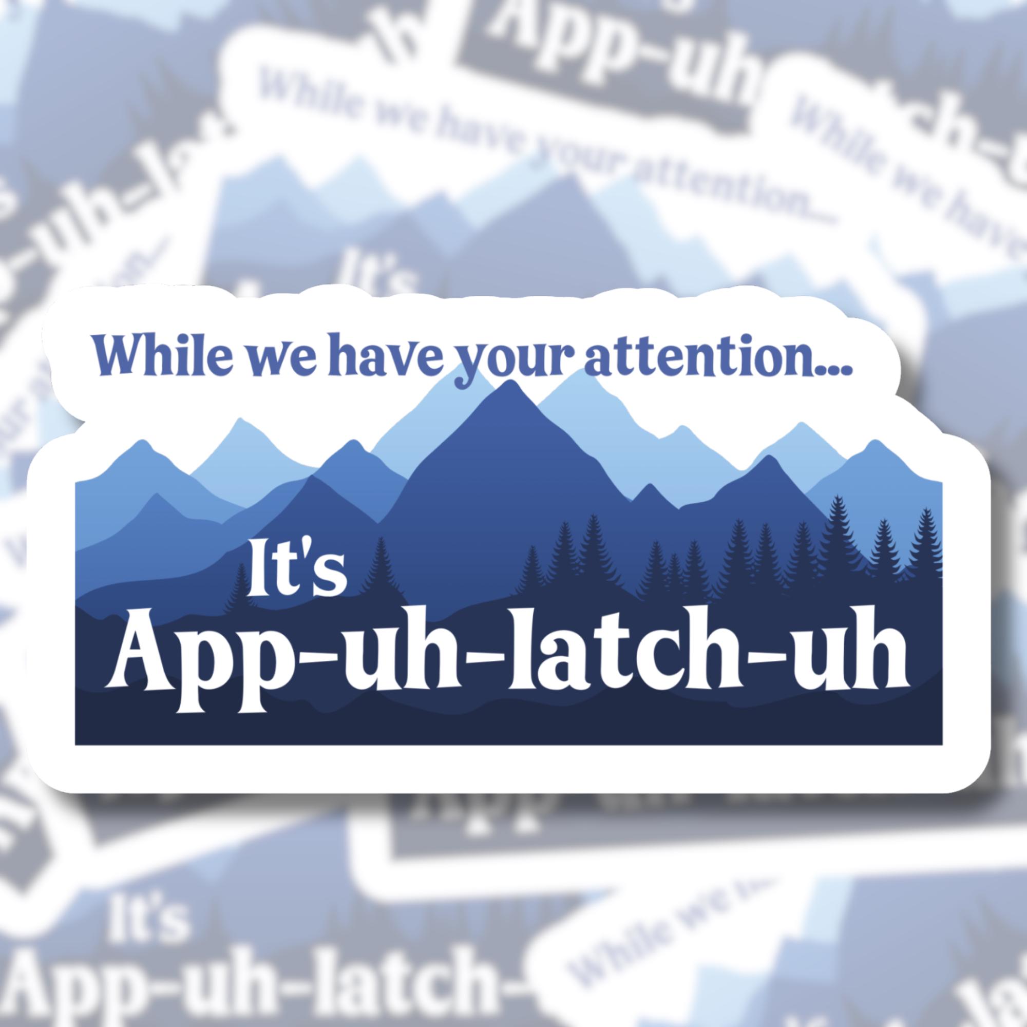 Appalachia Pronunciation Sticker, Wnc Strong, Appalachian Strong, Hurricane  Helene Relief, Water Resistant Sticker, Nirth Carolina Sticker - Etsy